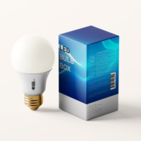 Ampoule LED biodégradable de luxe bougie boîte d'ampoule led de luxe personnalisée/boîte d'emballage d'ampoule/boîte en papier pliable de stockage d'ampoule