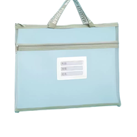 Bolsa de Documentos Reciclable Personalizada en Oferta, Bolsa Transparente con Cierre de Malla, para Oficina, Escuela, Archivos, Papel, con Asa, Colores Personalizados
