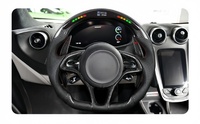 Volant de direction en fibre de carbone avec LED et palettes électroniques gauche et droite, adapté pour McLaren GT Senna 570/600