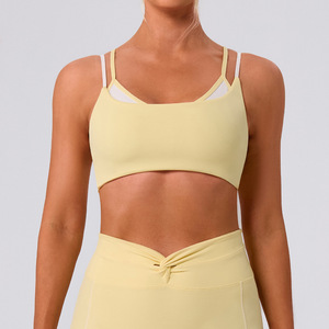 Nouvelle Collection 2026 – Ensembles de Yoga Haut de Gamme à Bretelles Fines et Blocs de Couleurs – Style Athlétique pour Entraînement Urbain - Product Image 1