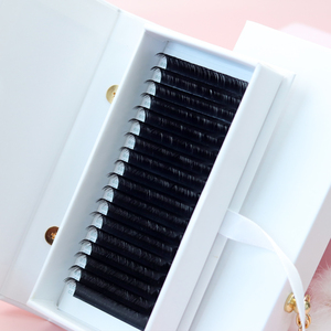 Jet Black Matte Individual <strong>Eyelash</strong> <strong>Extension</strong> Supplies Dark Matte Lash Trays Volume Velvet Cashmere Lash <strong>Extension</strong> Trays - Product Image 1