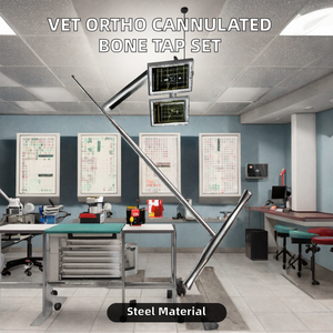 Ensemble d'instruments vétérinaires orthopédiques en acier inoxydable PK, avec tige cannelée en T pour os, 1,5 mm et 4,0 mm, manuel, approuvé CE - Product Image 2