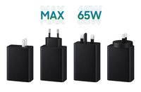 65 W PD Tipo C Carga súper rápida USB C Cargador de pared 25W Cargador para Samsung 25 65 Watt EE. UU. Enchufe DE LA UE