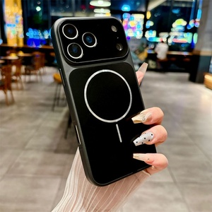 เคสโทรศัพท์มือถือแบบด้านสีดั้งเดิมสำหรับ iPhone 17 Pro Max 16 15 14 ป้องกันแรงกระแทกแบบแม่เหล็ก ฝาหลังทำจากกระจก PC - Product Image 6