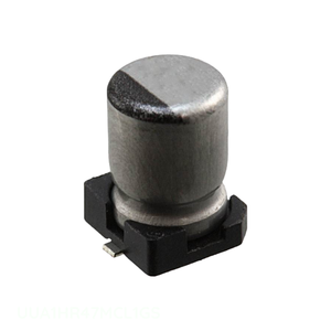 Condensateur SMD à montage en surface UUA1HR47MCL1GS 0,47 µF CAP ALUM 0,47 µF 20% 50V - Distributeur agréé - Product Image 1