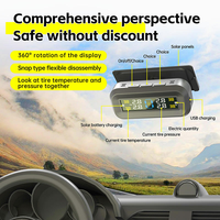 Système de surveillance de la pression des pneus T14 TPMS universel numérique Alarme de sécurité automobile Capteur de jauge externe et interne de voiture