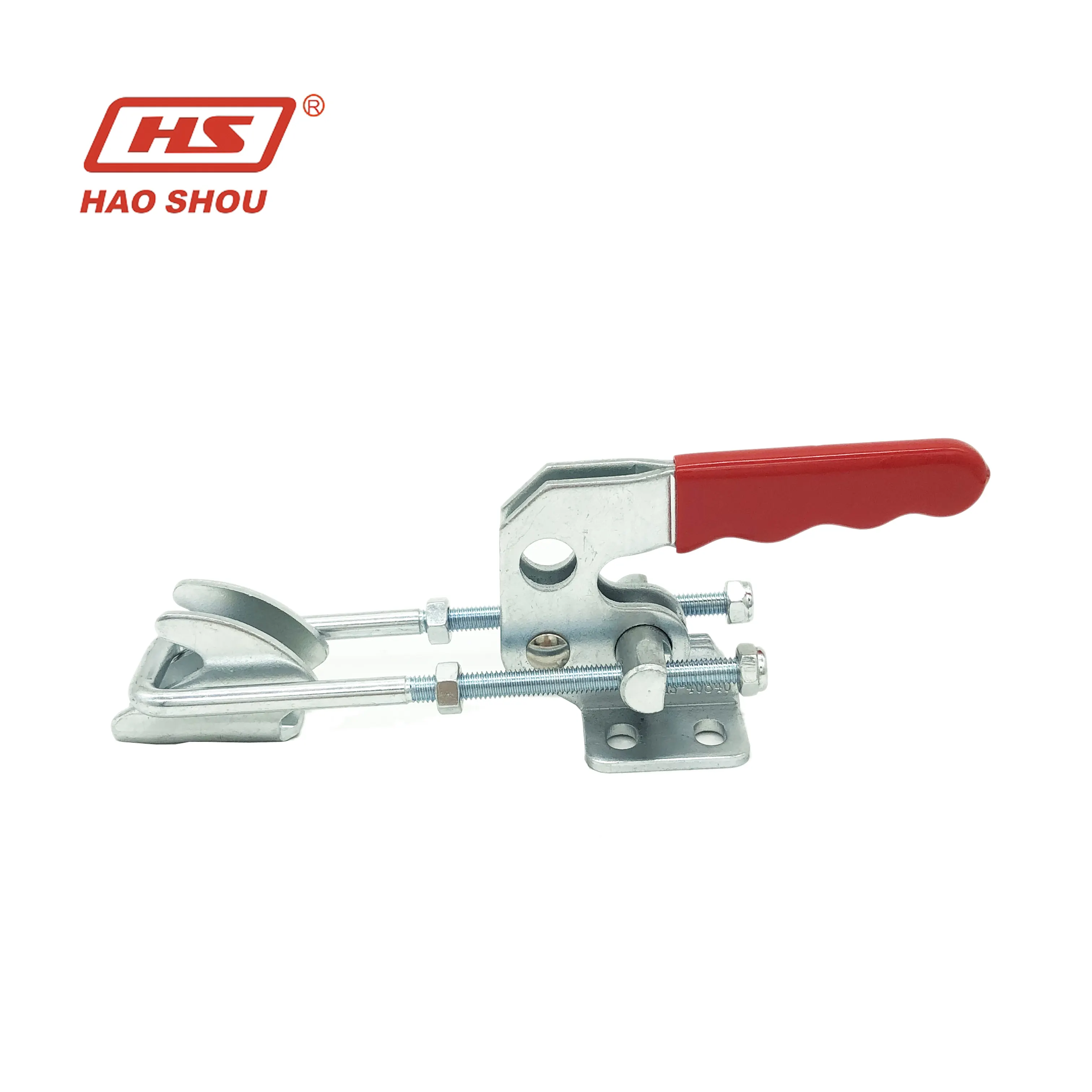 400kg/880LB clamp supplier Haoshou manual zinc-plated latch type toggle clamp HS-40840 for fixtures