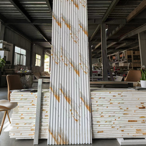 Mô hình mới WPC <span class=keywords><strong>Panel</strong></span> tường PVC Trần <span class=keywords><strong>Board</strong></span> 3D thiết kế wallboard thiết kế tắm wallboard tường ốp cho các tòa nhà văn phòng - Product Image 4