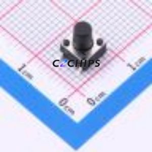 HX TS668TP 250gf 009 Tactile Switch SMD-4P,6x6mm Switch Single Pole Single Throw Round Button 2.5N Vertical Mount - Product Image 1