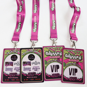 Insigne <span class=keywords><strong>en</strong></span> <span class=keywords><strong>plastique</strong></span> holographique Design Vip Passes Backstage Carte PVC pour le personnel de l'événement avec lanière - Product Image 6