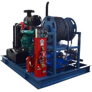 4000psi high pressure water jetting drainage system cleaning machine