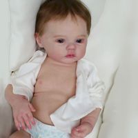 Recién nacido realista Reborn Baby Doll lindo silicona Diy juguete hecho a mano arte muñeca regalo de moda para niños juguetes para juego de imitación