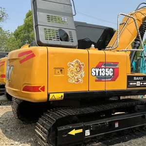 Excavadora Usada de 13 Toneladas SY135C, Excavadora Pequeña de Segunda Mano, Excavadora de Orugas de Alto Rendimiento, Maquinaria Pesada - Product Image 2