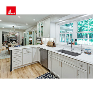 Mueble de Cocina Allandcabinet con Puerta Estilo Shaker, Tablero MDF Lacado Blanco, para Espacios Pequeños, con Vitrina y Armario con Revestimiento de Madera para Remodelación de Casas - Product Image 5