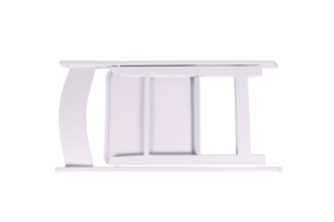 Chaise de salle à manger moderne pliable en résine avec pieds en bois blancs pour la maison, le bureau, le bar, l'appartement, l'entrepôt et l'extérieur - Product Image 5