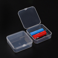 Échantillon gratuit PP plastique transparent carré rectangle cube boîte de rangement conteneur boîte pour l'emballage pièces de quincaillerie petits outils cadeaux