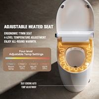 Offre Spéciale Hôtel Sanitaire Une Pièce Placard D'eau Électrique Bidet Cuvette De Toilette Au Sol Intelligent Télécommande Intelligente