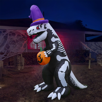 Squelette araignée gonflable noir avec lumière intégrée et longues jambes pour décoration d'extérieur de jardin, accessoire d'horreur pour Halloween