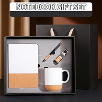 Set de Cuadernos Minimalistas Chinos Modernos, Diario Vintage con Reverso de Corcho y Personalización de Logotipo para Recuerdos Empresariales