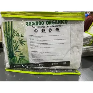 Protège-matelas imperméable en bambou, taille double, matelassé, lavable en machine, protection de lit toutes saisons - Product Image 4