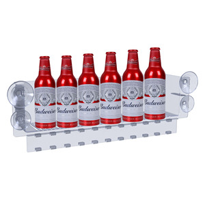 Ventosa frigorifero organizzatore acrilico ripiano frigorifero per frigorifero può piccole <span class=keywords><strong>cose</strong></span> (5 porta bevande) - Product Image 1
