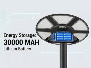 Lámpara Solar para Exteriores UFO de 800W, IP65, 960 LED, Batería de Alta Capacidad de 30000mAh, Control Remoto y Sensor de Movimiento, Lámpara de Jardín - Product Image 3