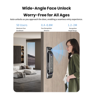 Serrure intelligente <span class=keywords><strong>WIFI</strong></span>, contrôle par application Tuya, empreinte digitale, écran tactile numérique, clavier à <span class=keywords><strong>code</strong></span>, clé, serrure de porte intelligente - Product Image 4