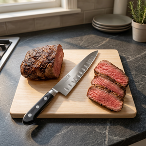 Cuchillo de Chef Serrado de Acero Inoxidable Quirúrgico con Mango de Plástico, Apto para Lavavajillas, para Restaurante - Product Image 3