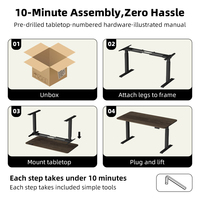 Fabricant OEM/ODM de bureaux debout électriques réglables en hauteur, mobilier de bureau ergonomique, poste de travail assis-debout à double moteur