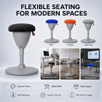 Tabouret oscillant réglable, chaise d'assise active auto-équilibrée pour bureau debout, fabricant OEM