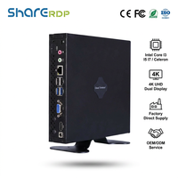 Mini PC Sharerdp Intel Celeron J4125 J1900, Computadora de Escritorio Linux de Tamaño Pequeño, Servidor de Pantalla Dual, Venta al Por Mayor de Fábrica