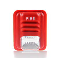 Sirène d'alarme incendie conventionnelle 24V, sonore et lumineuse, LED, 200 clignotements/min, filaire, certifiée CE