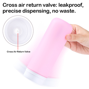 Dispenser in Silicone con Tappo a Spremuta per Olio, Lozione e Bagnoschiuma - Product Image 5