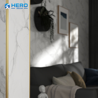 Profilé en L en aluminium pour carrelage 19,8 mm HERO METAL, finition polie sans joint, pour coin mural