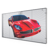 Écran LED grillagé transparent professionnel personnalisé, étanche, pour extérieur
