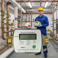 Compteur de chaleur ultrasonique DN32 avec M-bus/RS485/LORAWAN/4G/NB-IoT, compteur BTU adapté à la mesure de la chaleur