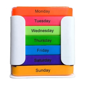 Organizador de Pastillas Semanal Extra Grande, 28 Compartimentos, Color Blanco, en Forma de Cajón, de Plástico, para Gestión del Medicinal - Product Image 2