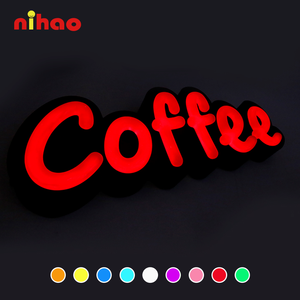 NIHAO Enseigne lumineuse Halo facile à installer en acier inoxydable pour enseigne ouverte, café, salon de coiffure, vitrine - Product Image 3