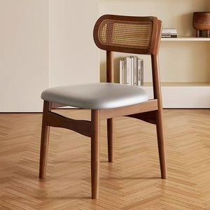 Sedia <span class=keywords><strong>da</strong></span> Pranzo Moderna in Legno Massello Impilabile per Hotel e Casa con Rivestimento in Pelle per Casa e Ristorante - Offerta Speciale L121 - Product Image 3
