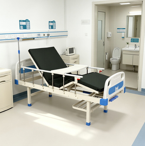 Lit médical robuste pour établissement de santé, cadre en aluminium antirouille, apparence multi-styles en option, accessoires auxiliaires personnalisables - Product Image 1