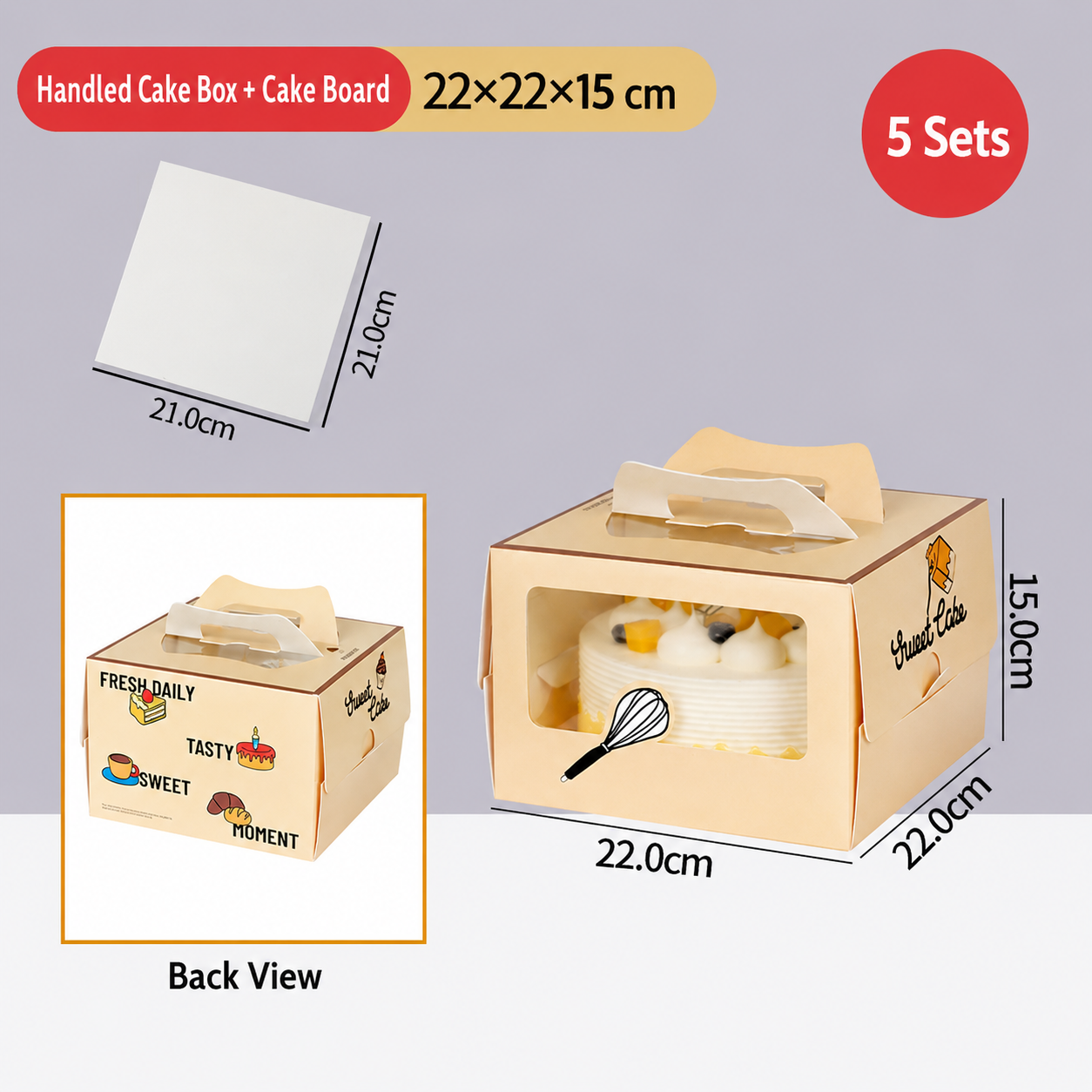 Beige22*22*15cm