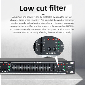 EQ-215 Ecualizador Gráfico Digital de <span class=keywords><strong>Audio</strong></span> de 15 Bandas con Función de Corte de Bajos y Procesador de Sonido Activo Balanceado de Doble Canal - Product Image 5
