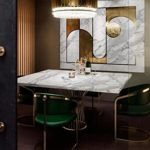 TMZ 7004 Statuario PD, Losa de Piedra Artificial de Cuarzo Blanco Moderno, Resistente al Agua, para Encimeras de Baño, para Hoteles y Villas - Product Image 3