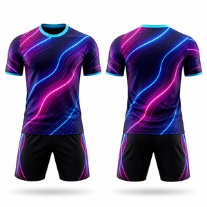 <span class=keywords><strong>ชุด</strong></span><span class=keywords><strong>ฟุตบอล</strong></span>ลาย Neon Night ปี 2026 ขายส่ง สีดำ ม่วง ฟ้าอมเขียว ชมพู <span class=keywords><strong>ชุด</strong></span><span class=keywords><strong>ฟุตบอล</strong></span>แบบกำหนดเอง <span class=keywords><strong>ชุด</strong></span>ทีมแบบ Sublimation เต็มตัว - Product Image 1