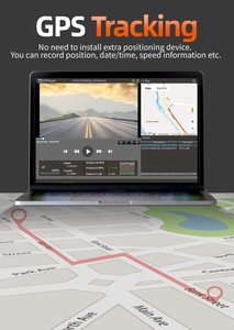 กล้องติดรถยนต์ Wolfbox Dealer G840S 4K หน้าจอสัมผัส 1080P เลนส์คู่ บันทึกภาพ 24 ชั่วโมง โหมดจอดรถ GPS มองเห็นในเวลากลางคืน ไม่มีการ์ด - Product Image 6