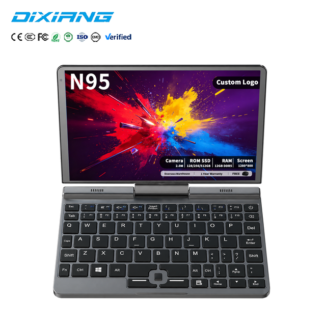 Cheap Factory Wholesale Hot Sale 2-in-1 Convertible Laptop 8 Inch Intel N95 Touch Laptop 12GB DDR5 512GB Win11 Business Notebook