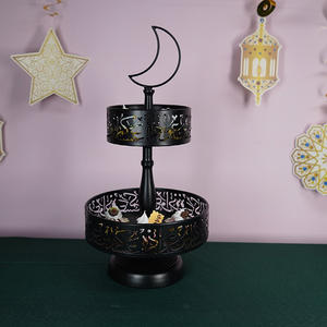 Dropshipping欧洲风格甜点桌蛋糕架两层斋月托盘婚礼节日装饰糖果支架 - Product Image 6