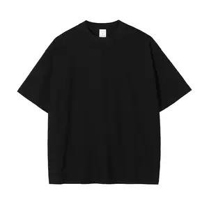 Hoge Kwaliteit Zwaargewicht Custom Casual Leeg Korte Mouwen Oversized 100% Katoen Vintage Zuur Gewassen T-shirt Mannen