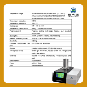 Analizador <span class=keywords><strong>TGA</strong></span> de Laboratorio SKZ1053 para Análisis de Humedad, Volatilidad y Contenido de Relleno - Product Image 4