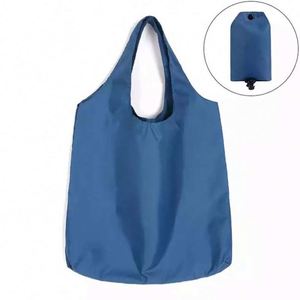 Factory Custom Eco Bag Nylon Shopping Bag Recycled Polyester Foldable Grocery Shopping Bag With <b>Pouch</b> - Product Image 5